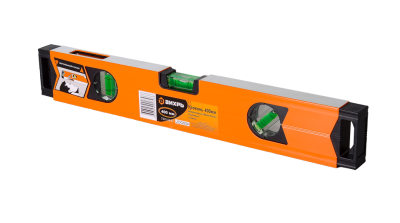 Уровень алюминиевый «Магнитный» 400мм 3 глазка фрезерованный Вихрь-Tehinstrument