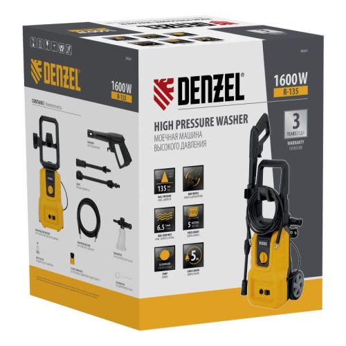 Моечная машина высокого давления R-135, 1600 Вт, 135 бар, 390 л/ч Denzel-Tehinstrument