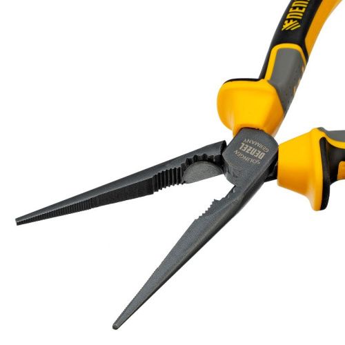 Длинногубцы прямые 205 мм, трехкомпонентные рукоятки Denzel-Tehinstrument