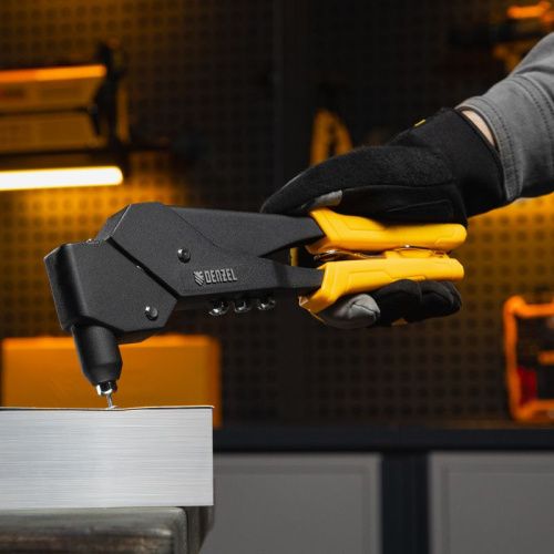 Заклепочник ручной, 285 мм, поворотный, 0-360, заклепки 2,4-3,2-4,0-4,8 мм Denzel-Tehinstrument