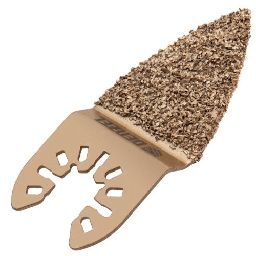 Насадка для МФИ шлифовальная двусторонняя дельта, узкая, HM, по плитке и дереву, 35 мм Denzel-Tehinstrument