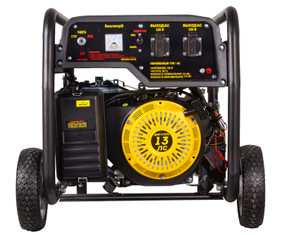 Портативный бензогенератор HUTER DY6500LX с колесами-Tehinstrument