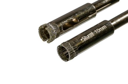 Коронка алмазн. По керам. Плитке и стеклу 10 х 55 мм, 2 шт., блистер,  Sturm-Tehinstrument