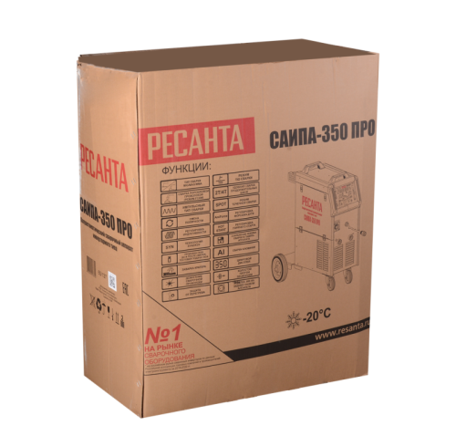 Сварочный полуавтомат Ресанта САИПА-350 ПРО (MIG/MAG)-Tehinstrument