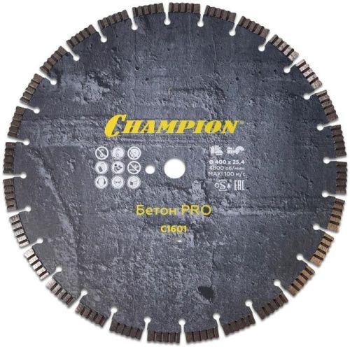 Диск алмазный CHAMPION бетон PRO Concrete Crunch, С1601-Tehinstrument