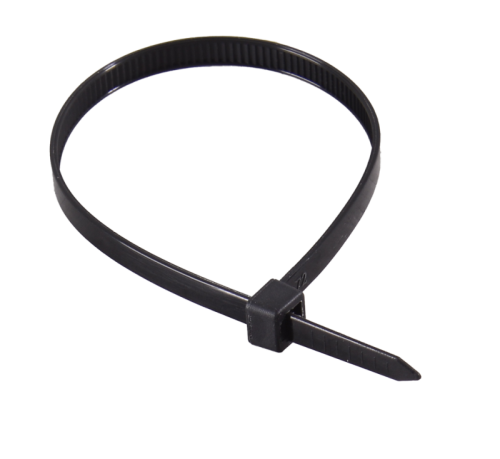 Хомуты нейлоновые (стяжки) черные 100 шт. Вихрь 4,8*200 Ч-Tehinstrument