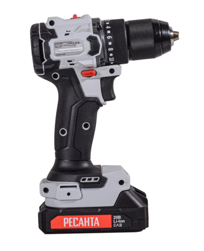 Дрель-шуруповерт аккумуляторная Ресанта ДА-20-2ЛК-БП (бесщеточный двигатель)-Tehinstrument
