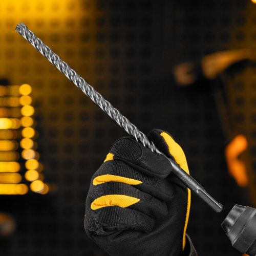 Бур по бетону, цельная крестовая пластина, 10x265 мм, SDS PLUS Denzel-Tehinstrument