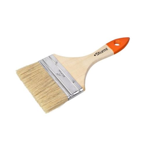Кисть плоская "Практик" 4" (100 мм), натуральная щетина  Sturm PROMO-Tehinstrument