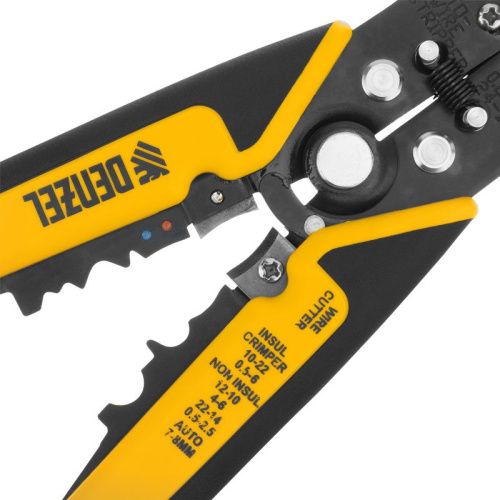 Щипцы для зачистки электропроводов 0,2-6 мм², функция обрезания проводов Denzel-Tehinstrument