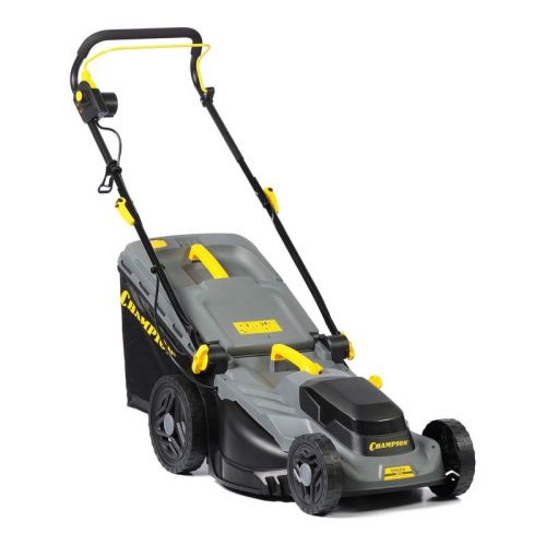 Газонокосилка эл. CHAMPION EM4318 (1,8 кВт пласт.+ткань травосб. 52л ширина 430мм 30-75мм, 12,9кг)-Tehinstrument
