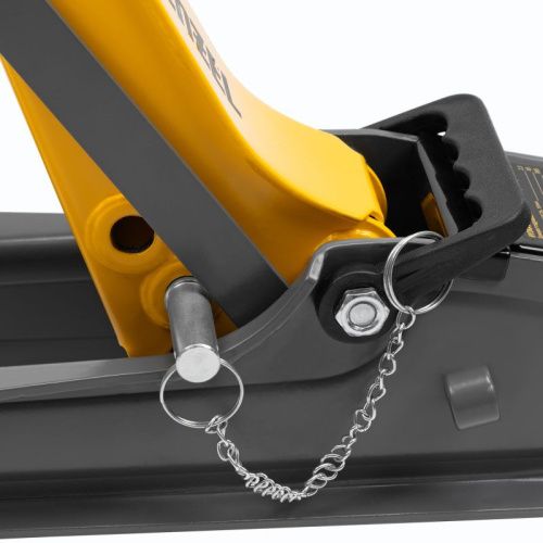 Домкрат гидравлический подкатной с фиксатором, 2,5 т, 85-385 мм Denzel-Tehinstrument