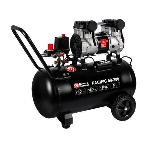 Компрессор поршневой безмасляный QUATTRO ELEMENTI PACIFIC 50-280-Tehinstrument