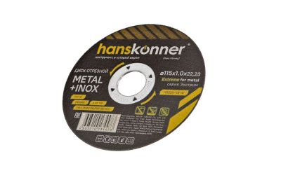 Диск отрезной по металлу 115х1,0х22,23 Hanskonner-Tehinstrument