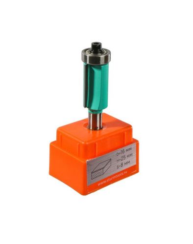 Фреза кромочная с нижним подшипником dxhxl 16x25x71,5 мм,хв.8  Sturm-Tehinstrument