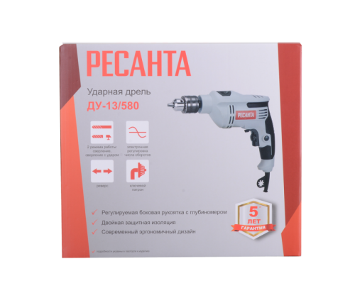 Дрель ударная Ресанта ДУ-13/580-Tehinstrument