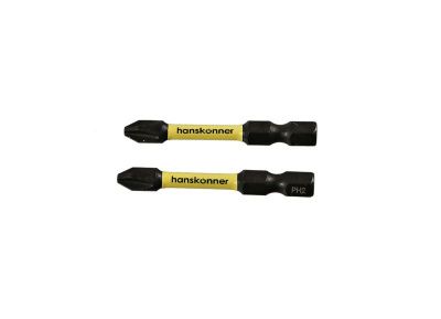 Биты PH2x50мм, impactpower, торсионные, 2шт, Hanskonner-Tehinstrument