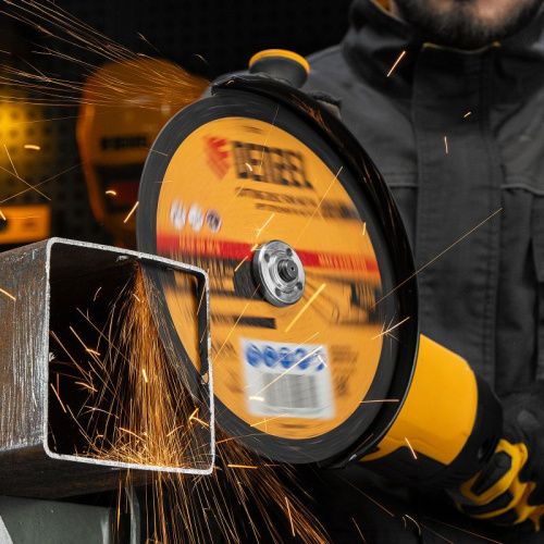 Круг отрезной по металлу, 230 х 2,0 х 22,2 мм, A36TBF, в метал.банке, 5 шт. Denzel-Tehinstrument