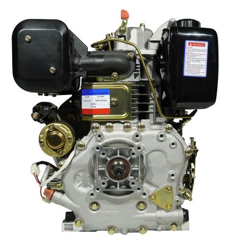 Двигатель Lifan Diesel 186FD, шлицевой вал, катушка 6 Ампер-Tehinstrument