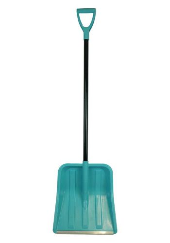 Лопата снегоуборочная 41х45 см, морозостойкий пластик, алюминевый черенок, бирюзовая  Sturm-Tehinstrument