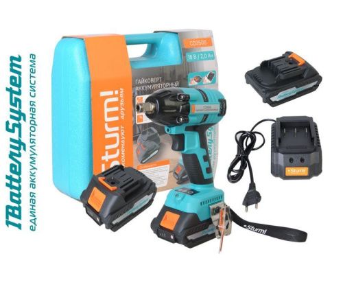 Аккумуляторный гайковерт  Sturm CD350S 1BatterySystem-Tehinstrument