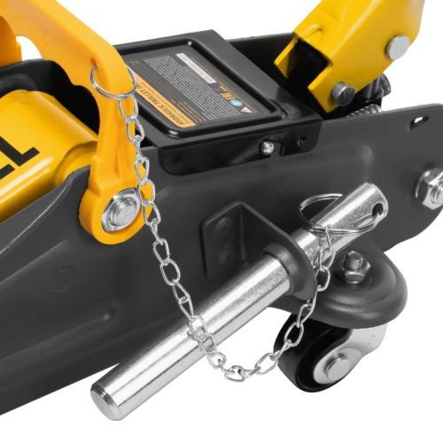 Домкрат гидравлический подкатной с фиксатором, 2,8 т, 135-385 мм Denzel-Tehinstrument