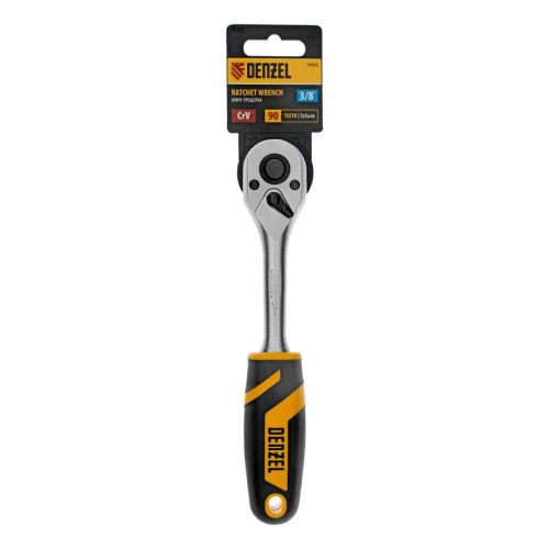 Ключ-трещотка 3/8", 90 зубьев, с быстрым сбросом, CrV Denzel-Tehinstrument