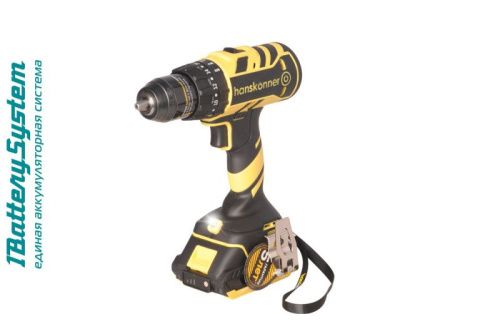 Аккумуляторный ударный шуруповерт Hanskonner HCD1865I 1BatterySystem-Tehinstrument