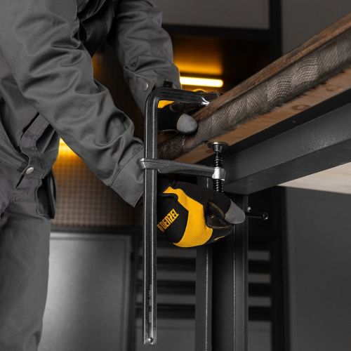 Струбцина F-образная, 100x300мм, кованая Denzel-Tehinstrument