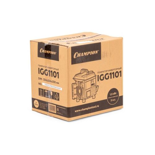 Инверторный генератор CHAMPION IGG1101 (1,3 кВт, 2Т, 2.2 л, 12В)-Tehinstrument