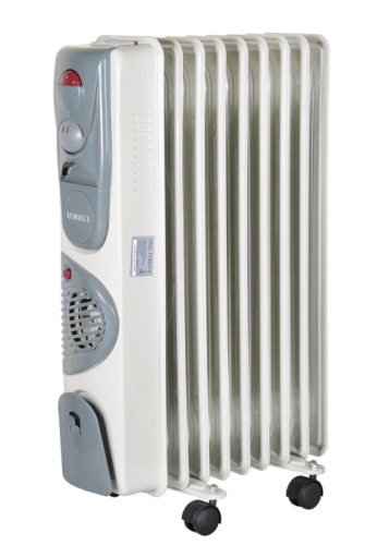 Масляный радиатор Eurolux ОМ-EU-9НВ с вентилятором-Tehinstrument