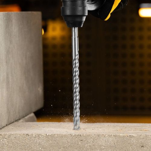 Бур по бетону, цельная крестовая пластина, 12x215 мм, SDS PLUS Denzel-Tehinstrument