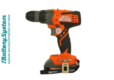 Аккумуляторный шуруповерт СОЮЗ ДШС-18К 1BatterySystem-Tehinstrument