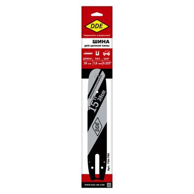 Шина пилы цепной сварная DDE 15"/ 38 см .325"-1,6-62 зв  153SLGD025-Tehinstrument