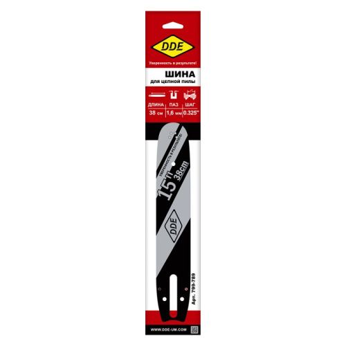 Шина пилы цепной сварная DDE 15"/ 38 см .325"-1,6-62 зв  153SLGD025-Tehinstrument