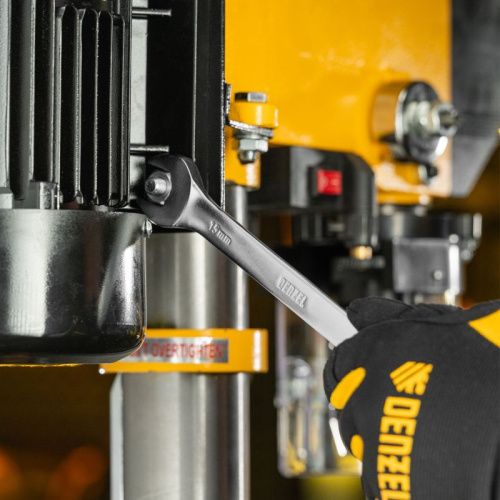 Ключ комбинированный трещоточный, 15 мм, CrV, матовый хром Denzel-Tehinstrument