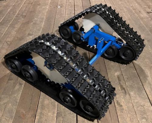 Гусеничный привод для мотоблоков с осью шестигранник 23 мм., пластиковые катки-Tehinstrument