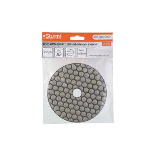 Круг шлифовальный гибкий  Sturm 9012-D100-3000-Tehinstrument