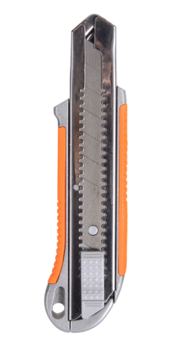 Нож с выдвижным лезвием 25 мм, металлический корпус, автоматический фиксатор, Вихрь-Tehinstrument