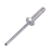 Заклёпки алюминиевые Вихрь 4,0х16 мм, 50 шт.-Tehinstrument