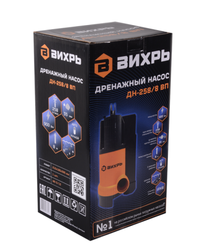 Дренажный насос Вихрь ДН-258/8 ВП-Tehinstrument