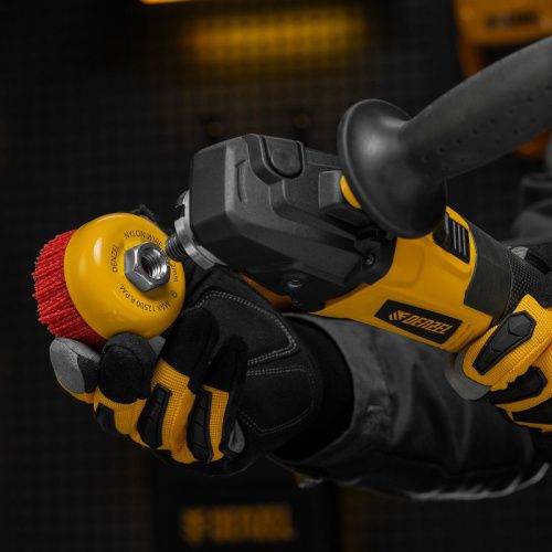 Щетка для УШМ, 75 мм, Чашка, нейлоновая щетина, М14 Denzel-Tehinstrument