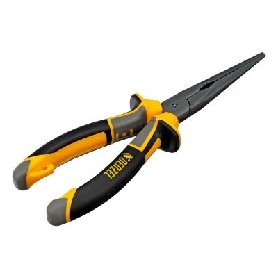 Длинногубцы прямые 205 мм, трехкомпонентные рукоятки Denzel-Tehinstrument