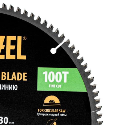 Пильный диск по алюминию ф255 х 30 мм, 100 зубьев Denzel-Tehinstrument