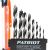 Набор сверл по дереву спиральные W-образная заточка 3, 4, 5, 6, 7, 8, 9, 10 мм, Patriot-Tehinstrument