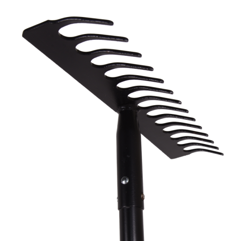 Грабли прямые Вихрь 14 зубьев, сталь, с металлическим черенком-Tehinstrument