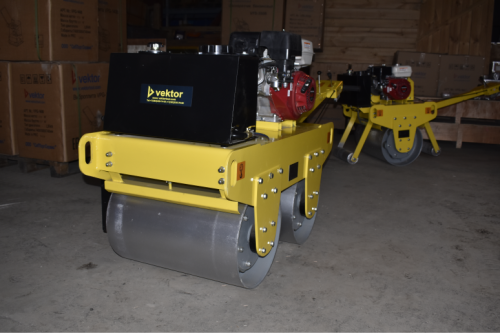 Виброкаток ручной двухвальцовый Vektor VRDR-600-Tehinstrument