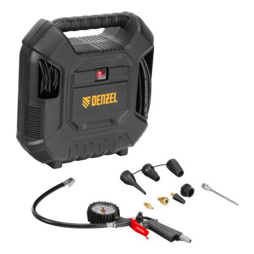 Компрессор воздушный DENZEL DL1100, с набором аксессуаров-Tehinstrument