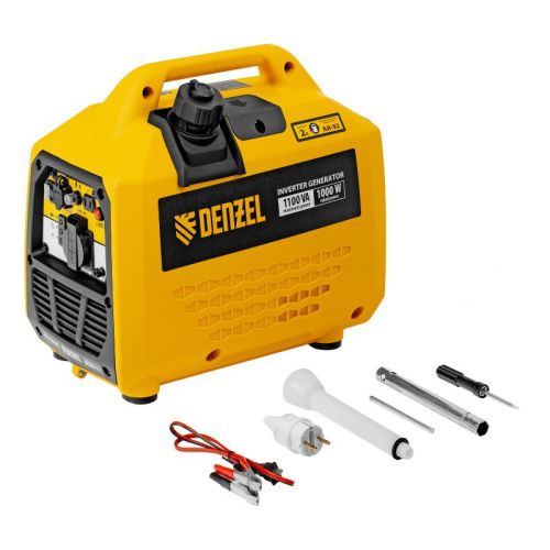 Генератор инверторный GS-1100iS, 1,1 кВт, 230 В, закрытый корпус, ручной старт DENZEL-Tehinstrument