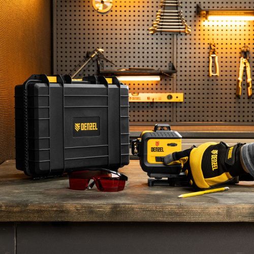 Лазерный уровень мультипризменный Denzel LX 360-3 Red-Tehinstrument